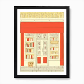 Nice The Book Nook Pastel Colours 1 Art Print