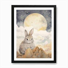 Sleeping Baby Bunny 1 Art Print