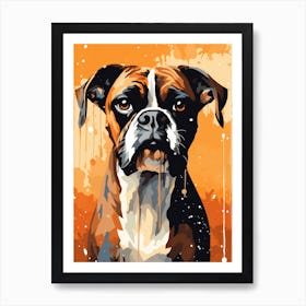 Boxer Dog Painting 1 Art Print