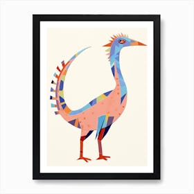 Nursery Dinosaur Art Microraptor Art Print