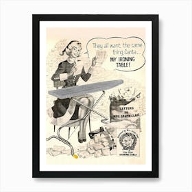 Letters To Mrs Santa Claus Art Print