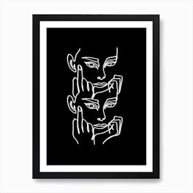 Moody Bw Art Print