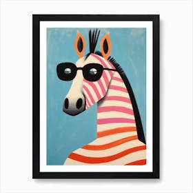 Little Horse 2 Wearing Sunglasses Art Print