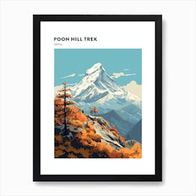 Poon Hill Trek Nepal 1 Hiking Trail Landscape Poster Art Print