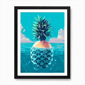 Stranded On Pineapple Island Art Print