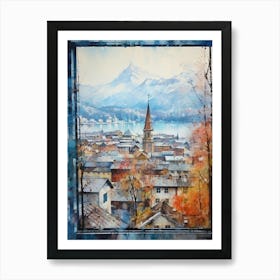 Winter Cityscape Lucerne Switzerland 2 Art Print