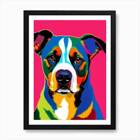 Entlebucher Mountain Dog Andy Warhol Style Dog Art Print