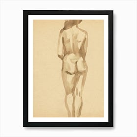 Nude woman 1 Art Print