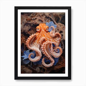 Day Octopus Realistic Illustration 20 Art Print