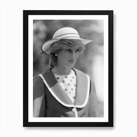 Diana, Princess Of Wales On The Royal Tour Of Canada, 1983 Art Print