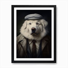 Gangster Dog Great Pyrenees Art Print