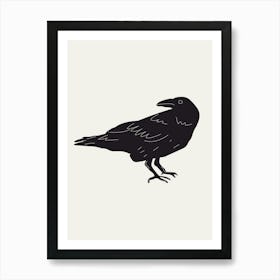 Crow Halloween Poster Art Print