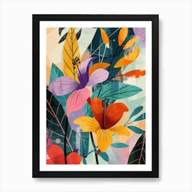 Tropical Flowers 6 Art Print