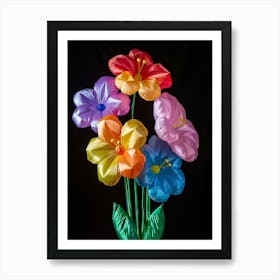 Bright Inflatable Flowers Lobelia 1 Art Print