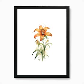 Orange Lily Art Print