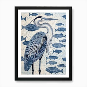 Blue Heron 17 Art Print