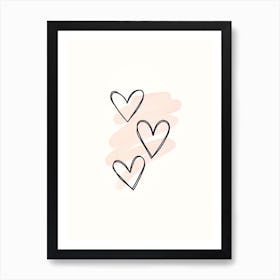 Heart Splatter Art Print