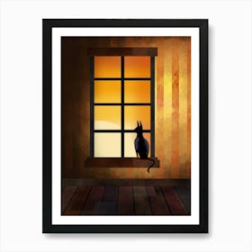 Watching the Sunset Art Print