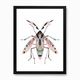 Colourful Insect 3 Illustration Art Print