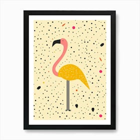 Yellow Flamingo 1 Art Print