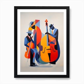 Matisse Inspired Abstract Jazz Music Poster Art Print