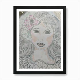 Sweet girl Art Print