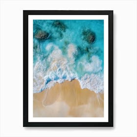 Aerial View Of A Beach 88 Art Print