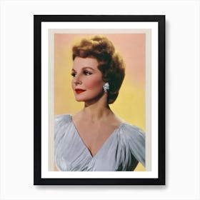 Geraldine Page Retro Collage Movies Art Print