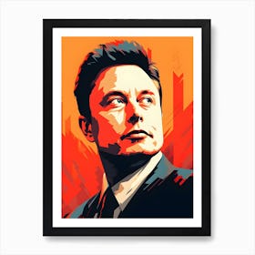 Elon Musk 1 Art Print