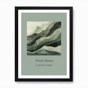 Landscapes Of Japan Mount Daisen Art Print