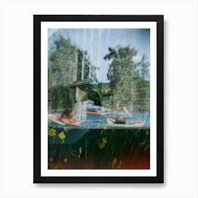 Hot Tub Double Exposure 2024 Art Print