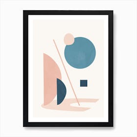 Abstract Minimal Shapes 35 Art Print