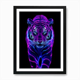 Neon Tiger Art Print