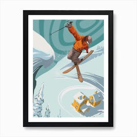 Freestyle Skier Art Print