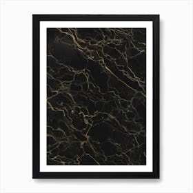 Black Marble Art Print