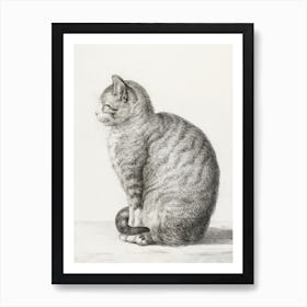 Sitting Cat, Jean Bernard Art Print