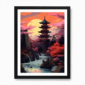 Japanese Pagoda Art Print