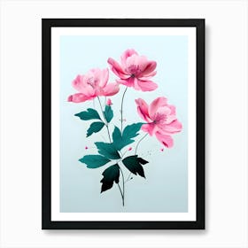 Pink Flowers 10 Art Print