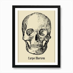 Carpe Mortem Skull 1 Art Print