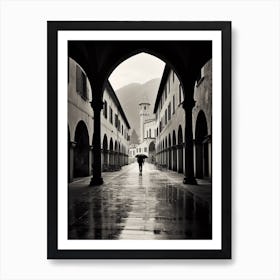 Trento, Italy,  Black And White Analogue Photography  2 Art Print