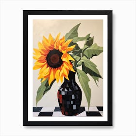 Bouquet Of Sunflower Flowers, Autumn Fall Florals Painting 0 Art Print