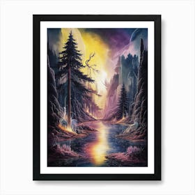 'Dark Forest' 2 Art Print