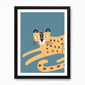 Wild Animal Cheetah Neutral Kids Art Print