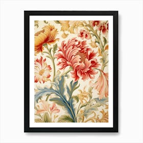 Floral Wallpaper 316 Art Print