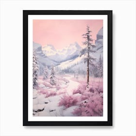 Dreamy Winter Painting Rocky Mountain National Park United States 2 Art Print