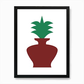Palm Tree In A Vase Art Print