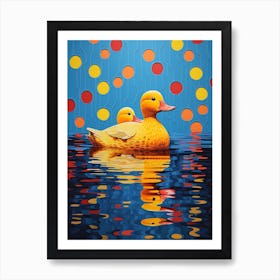 Ducklings Colour Pop 7 Art Print