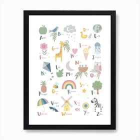 Little Things Alphabet Art Print