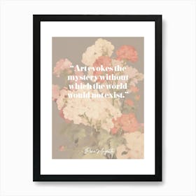 Art Quote By Rene Magritte Art Print