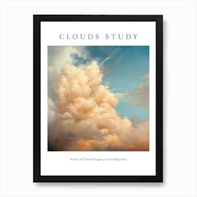 Study Of Clouds Prague, Czech Republic 2 Art Print